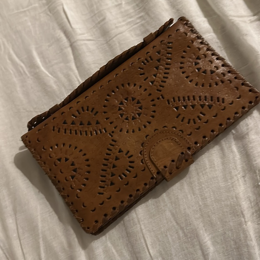 Cleobella Mexicana Clutch - Brown - Picture 3 of 8